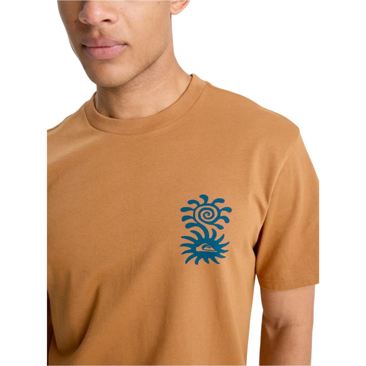 2026 Quiksilver Mens Evo Blossom Of Peace T-Shirt EQYZT08264 - Tobacco Brown